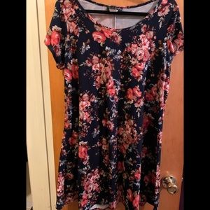 Floral skater dress.